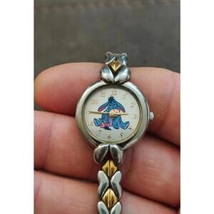 Rare 90s (Retired) Disney Eeyore Two Tone Bracelet Ladies Watch Model (MC0672)